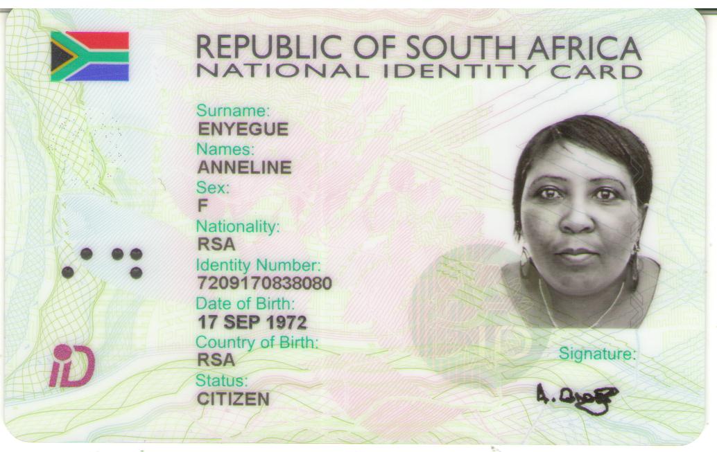 South africa id card